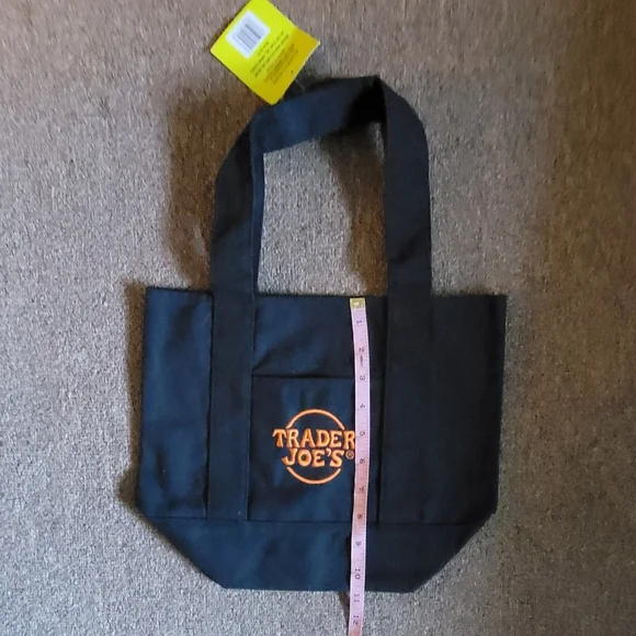 Trader Joes Mini Halloween 2025 Canvas Tote Bag Black Color Limited Edition NWT - Picture 3 of 3